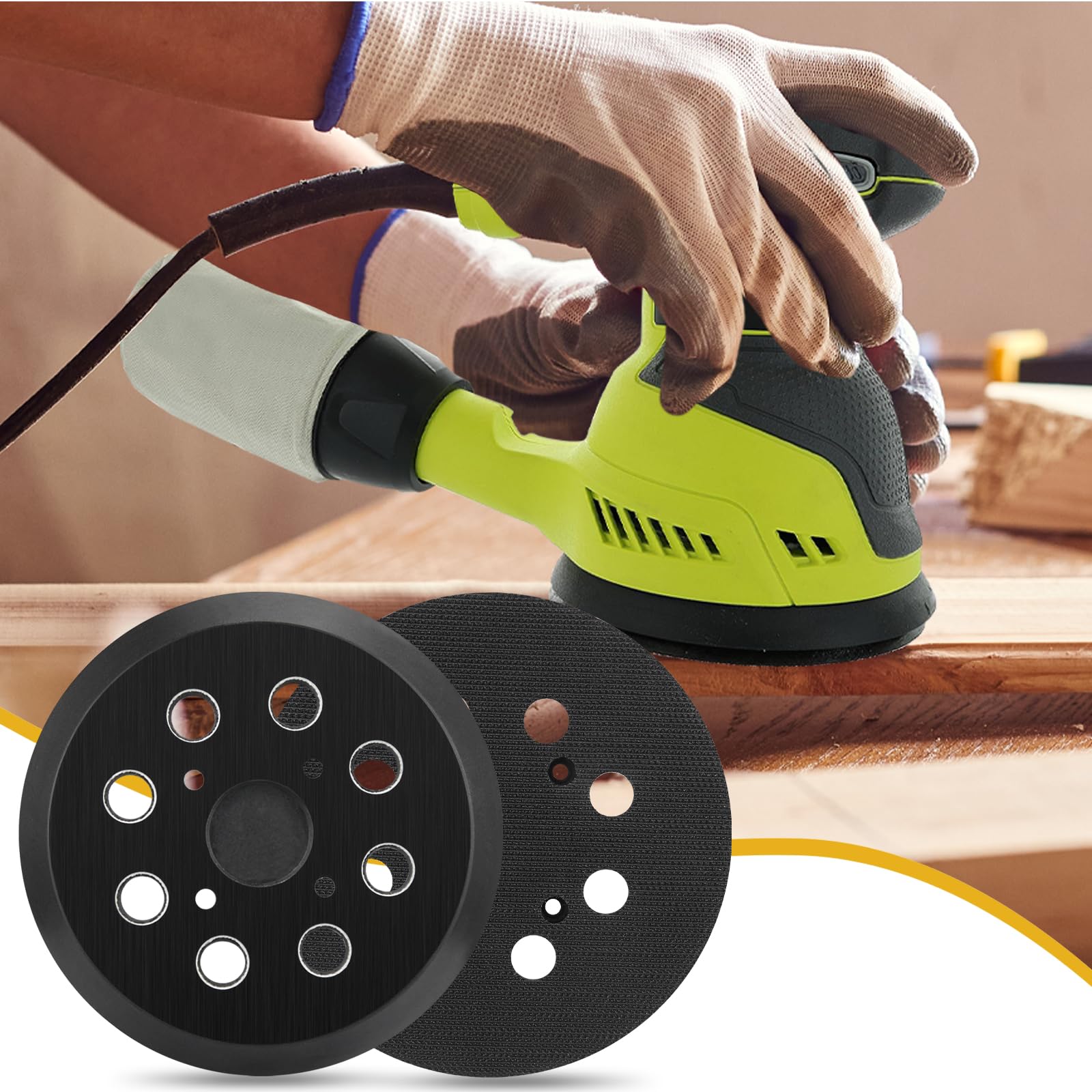 Ryobi Sander Pads - 2 Pack Orbital Sanding Discs -7
