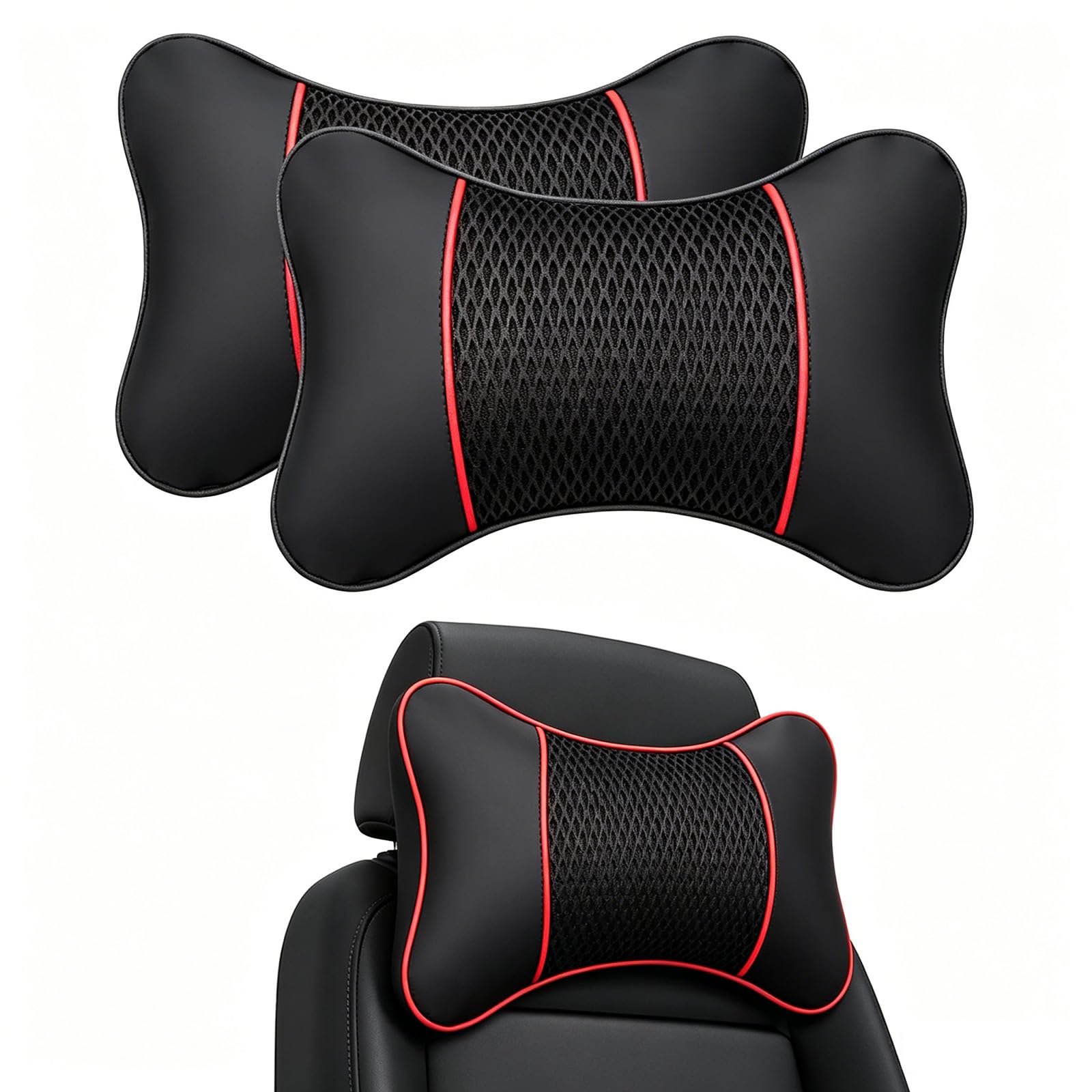 LUUXWPFZ Car Headrest Neck Pillow, for Dacia Sandero I/Stepway 2008-2012