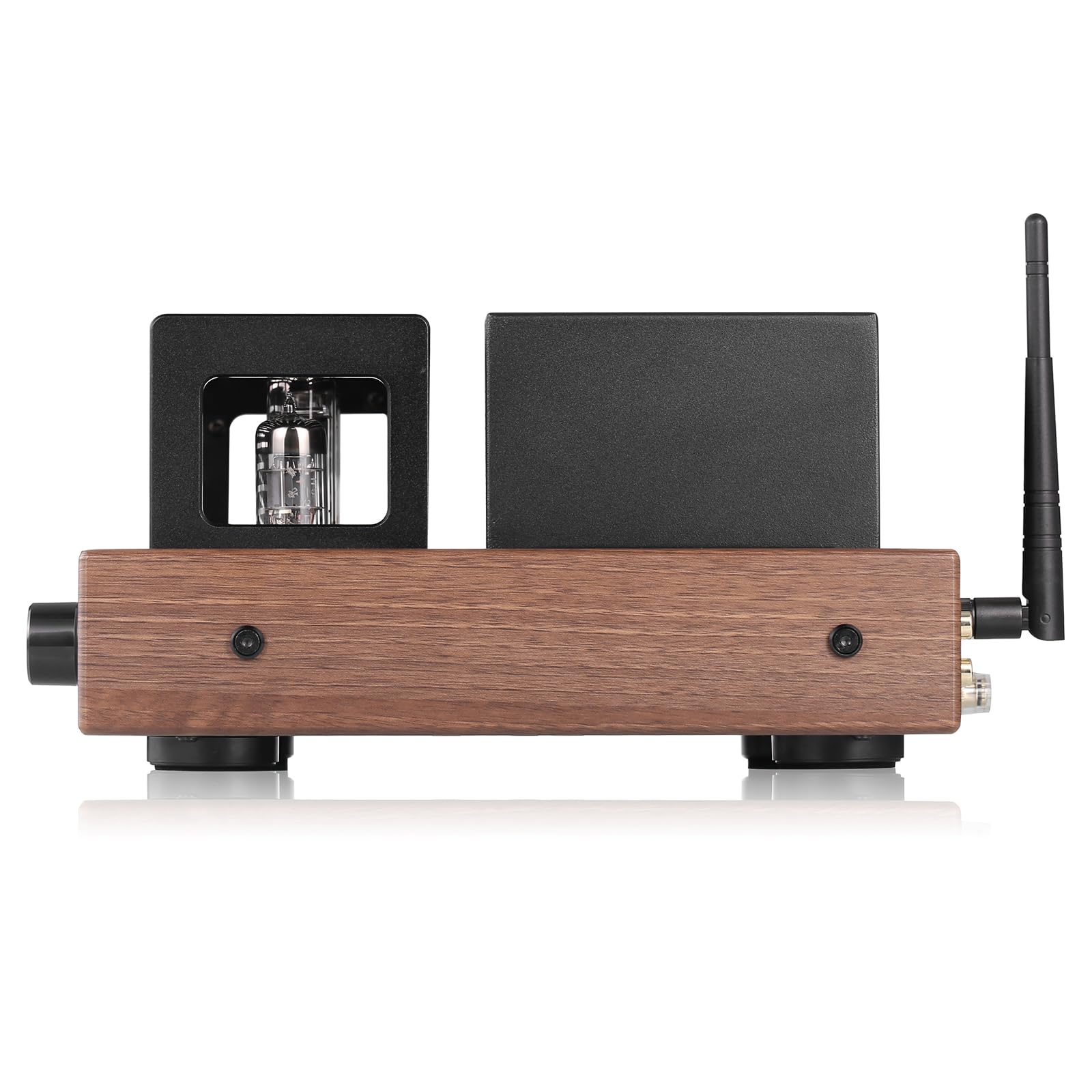 Nobsound Amplificatore a valvole Bluetooth HiFi: amplificatore stereo ibrido con ottico, coassiale, due ingressi RCA e USB, con misuratore VU, per altoparlante, cuffie