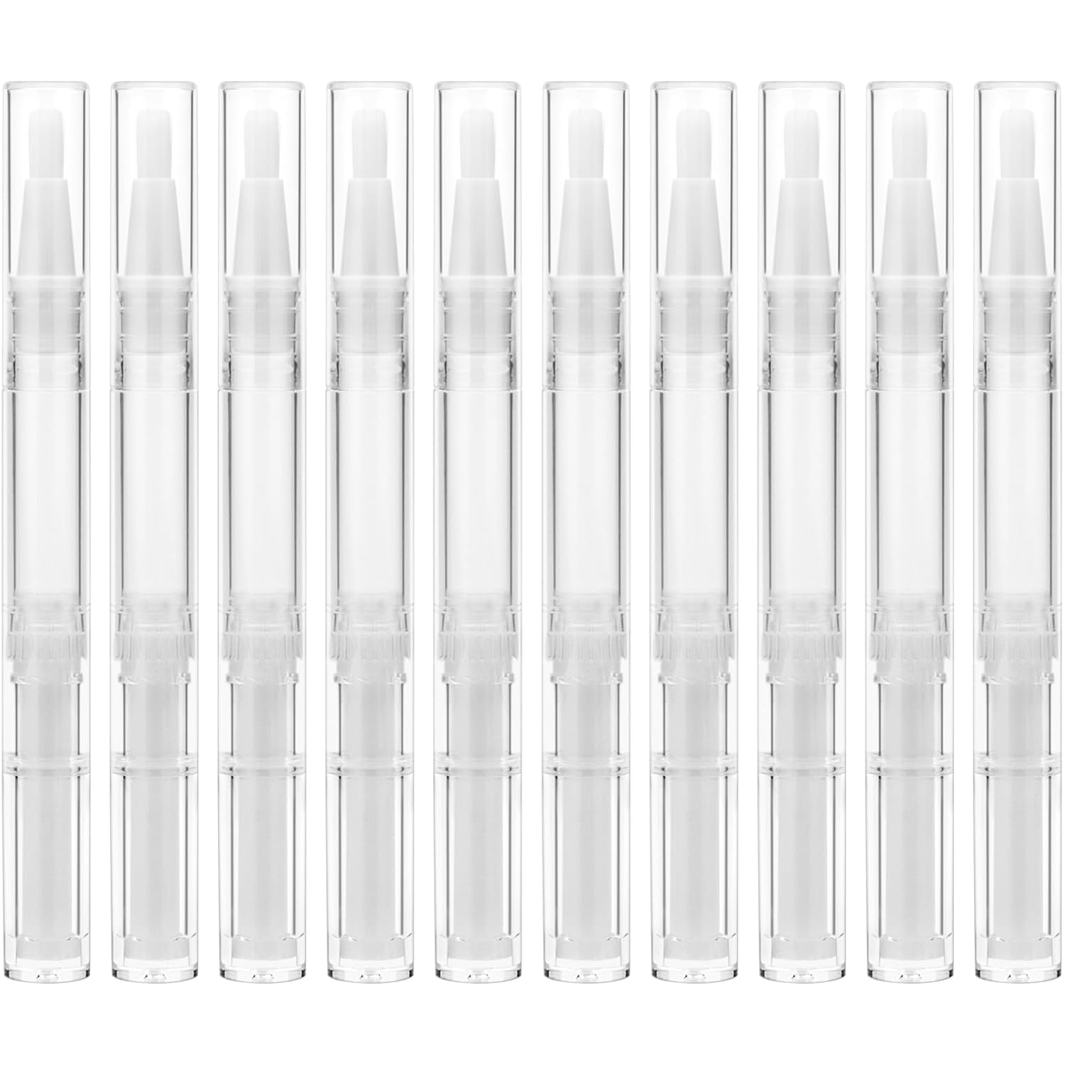 SOKOSEY 10 Pieces 3ml Transparent Twist Pens, Cuticle Oil