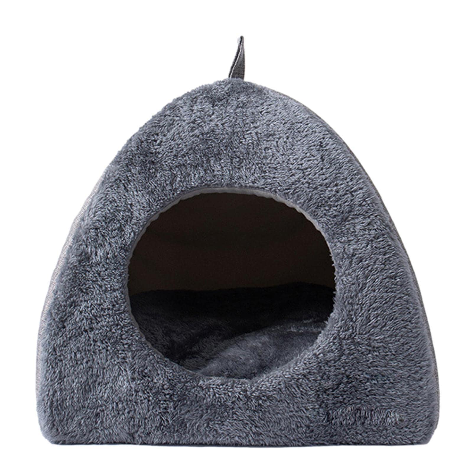 Amazon.co.jp: 室内猫用猫ベッド - 半閉鎖型猫用テント 犬用洞窟ベッド