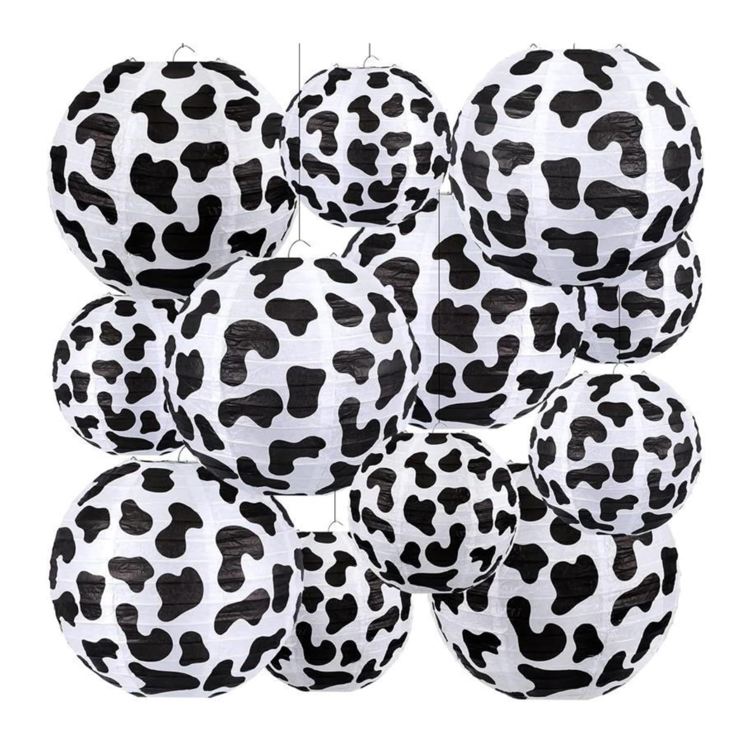 Linternas Papel 12 Farolillos De Papel For Decoración Fiestas Temáticas del Oeste, Ideales For Despedidas Soltera Decoración(20cm)