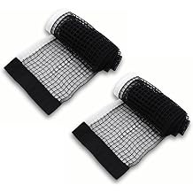 2 Pack Table Tennis Replacement Net 175cm Portable Ping Pong Net Black