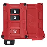 AJT DESIGN V1 Key Fob Case Replacement for Tacoma (2016–2023), Tundra (2020–2021), and 4Runner (2020–2021) with Push Button Start Only – Rugged PC-ABS Key Fob Shell – Made in The USA | Red