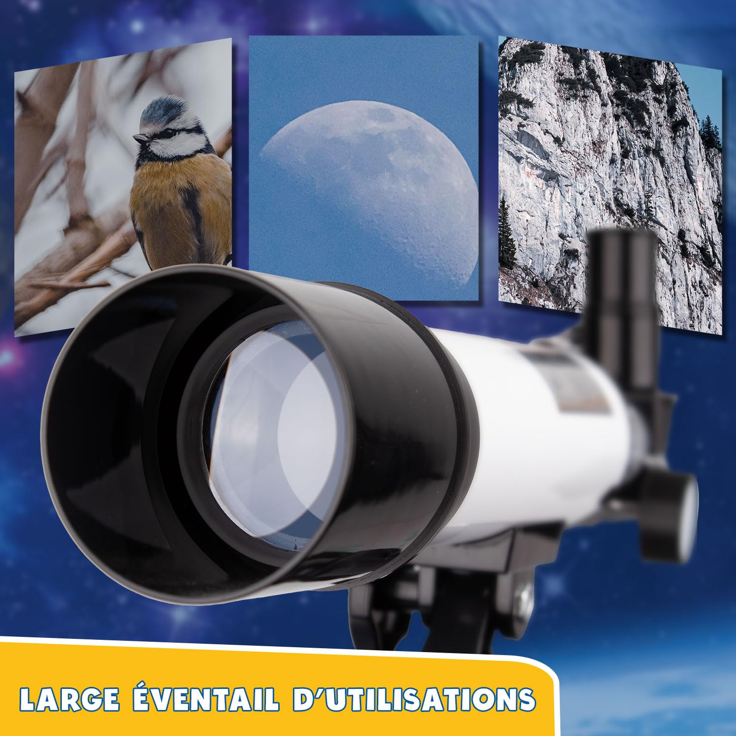Telescope Enfant avec Application éducative | Telescope Astronomique Enfant 8 Ans Plus | Lunette Astronomique Et Terrestre | Cadeau Garçon 8 Ans