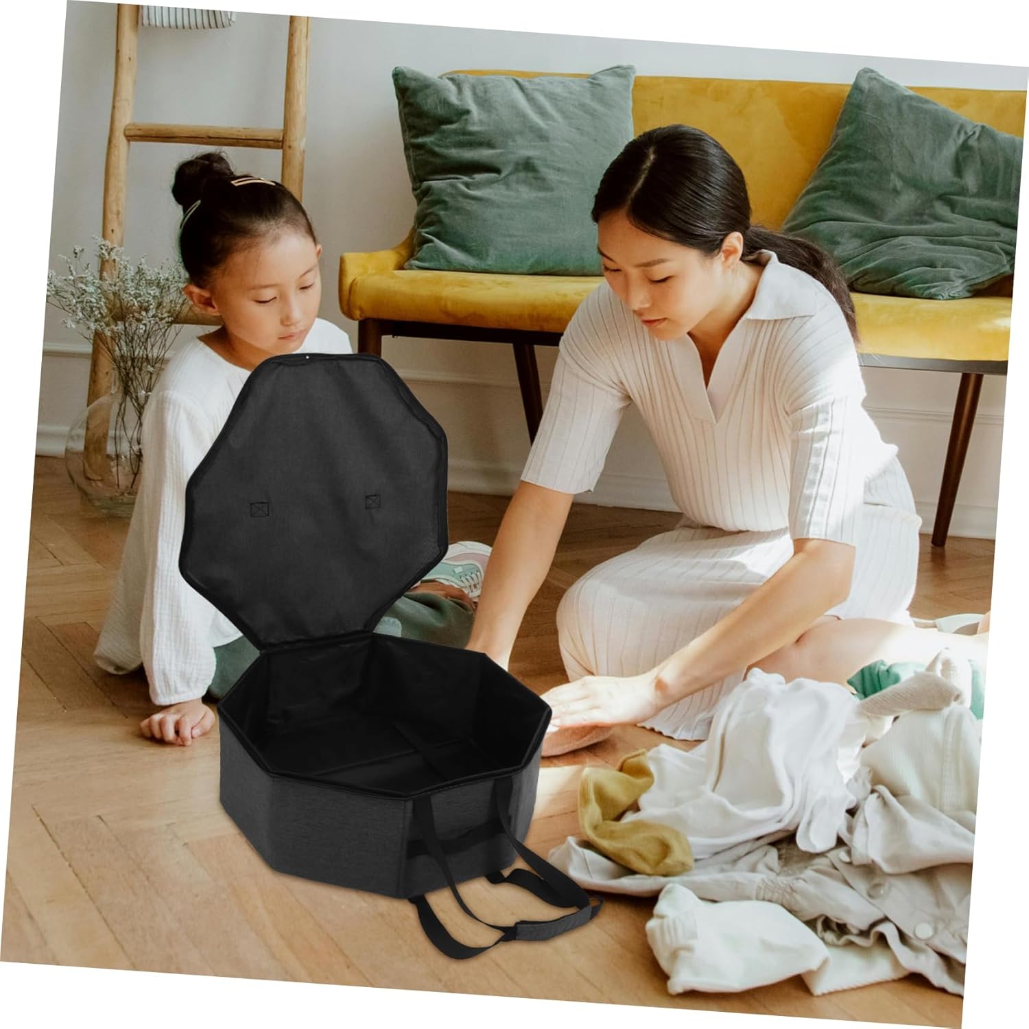 1pc Collapsible Cowboy Hat Storage Bag Hat Organizer Zippered Cap Carrier Travel Case