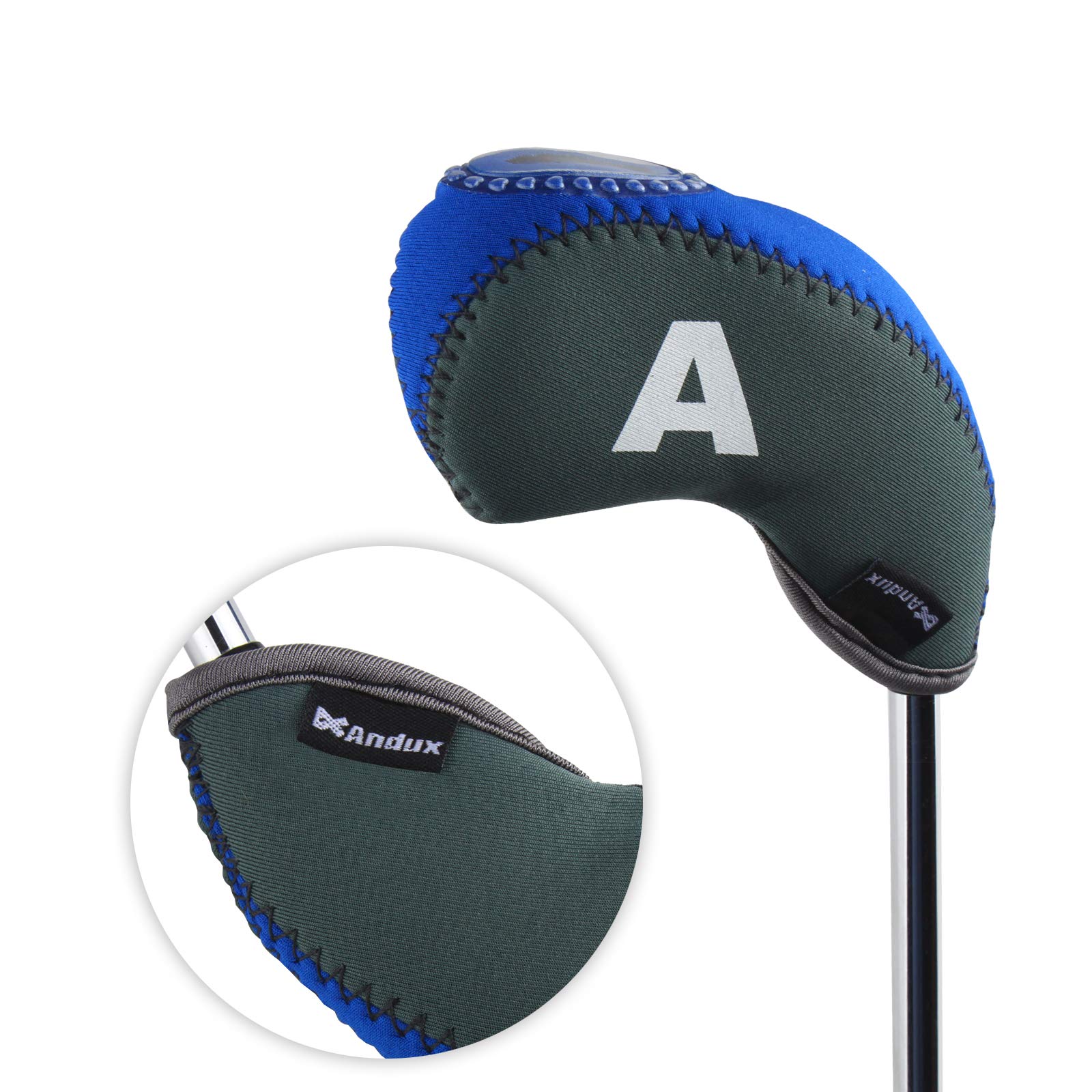 Andux Copritesta Per Mazze Da Golf – Modello Semicerchio Piccolo MT/TG29, Con Chiusura Magnetica, Per Putter Fino A 70 Mm - 2