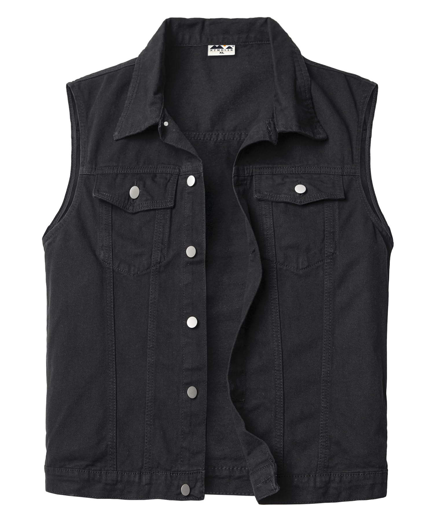 Gilet Jeans Uomo Vintage Giubbino Jeans Smanicato da Moto Giubbino Jeans Smanicato Denim Giacca Senza Maniche da Lavoro