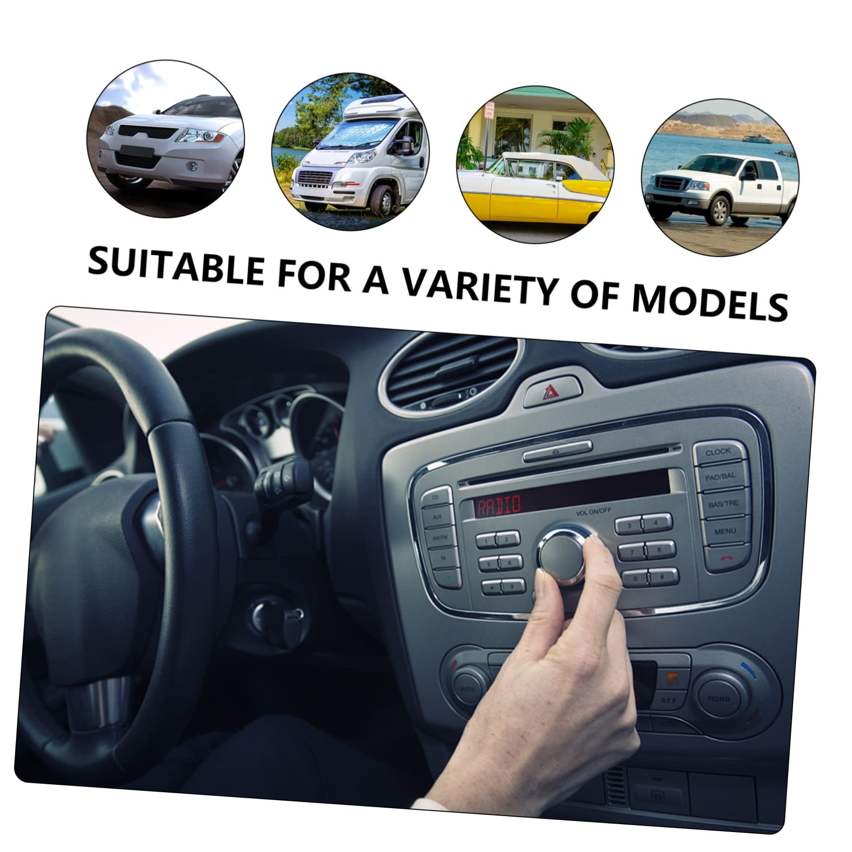 Holibanna 2 Paia Anello Adattatore Altoparlanti Auto In Plastica - Foto 5