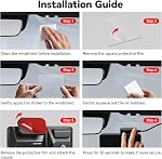 REDTIGER F77 Dash Cam Mount, Mini Dash Camera Sliding Mount Holder with Adhesive and Electrostatic Stickers, only for F77 Dash Cam