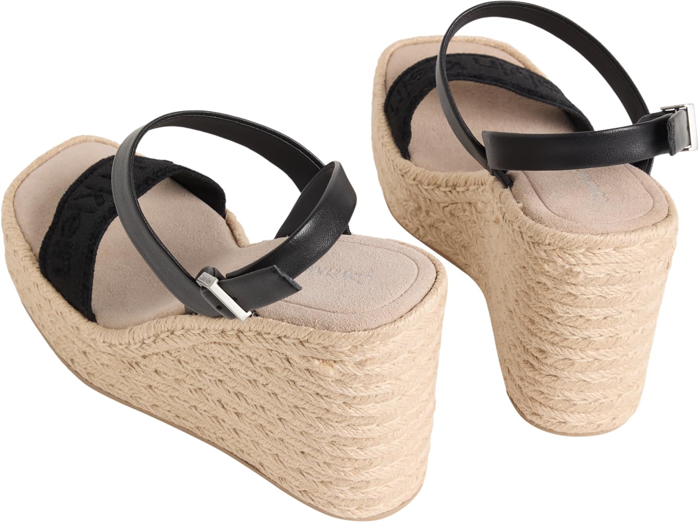 Calvin Klein Wedge Espad 70 Webbing Lth Hw0hw02901 Espadrillas ZeppaDonna