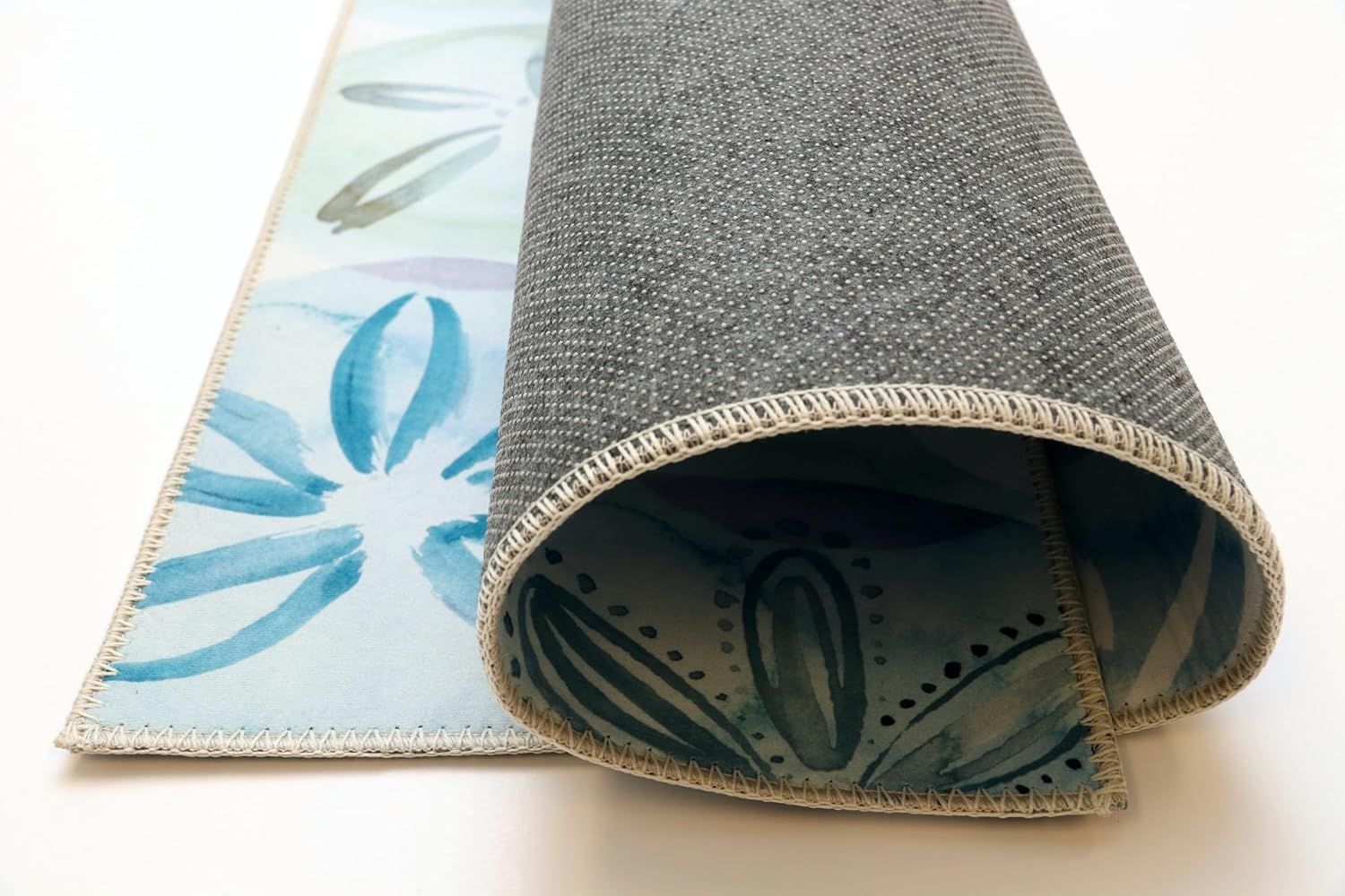 Olivia's Home Sand Dollar Mosaic Accent Washable Rug 22" x 32" Doormat