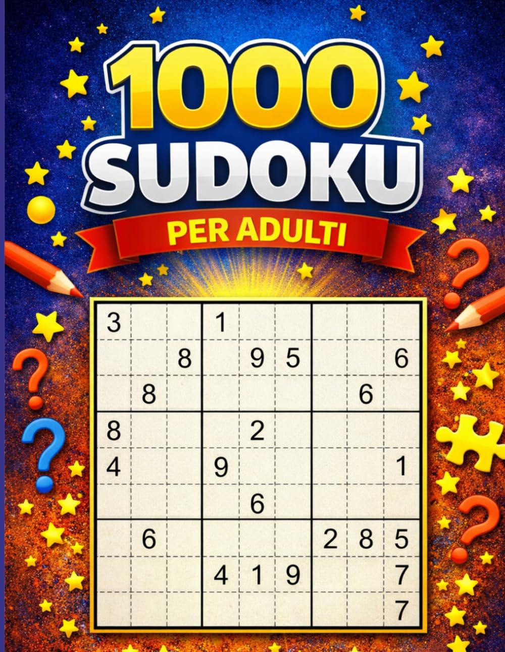 1000 Sudoku per Adulti Allenamento Mentale Quotidiano: Raccolta completa da facile a molto difficile riduci lo stress migliora concentrazione e memoria Puzzle grandi e leggibili con soluzioni