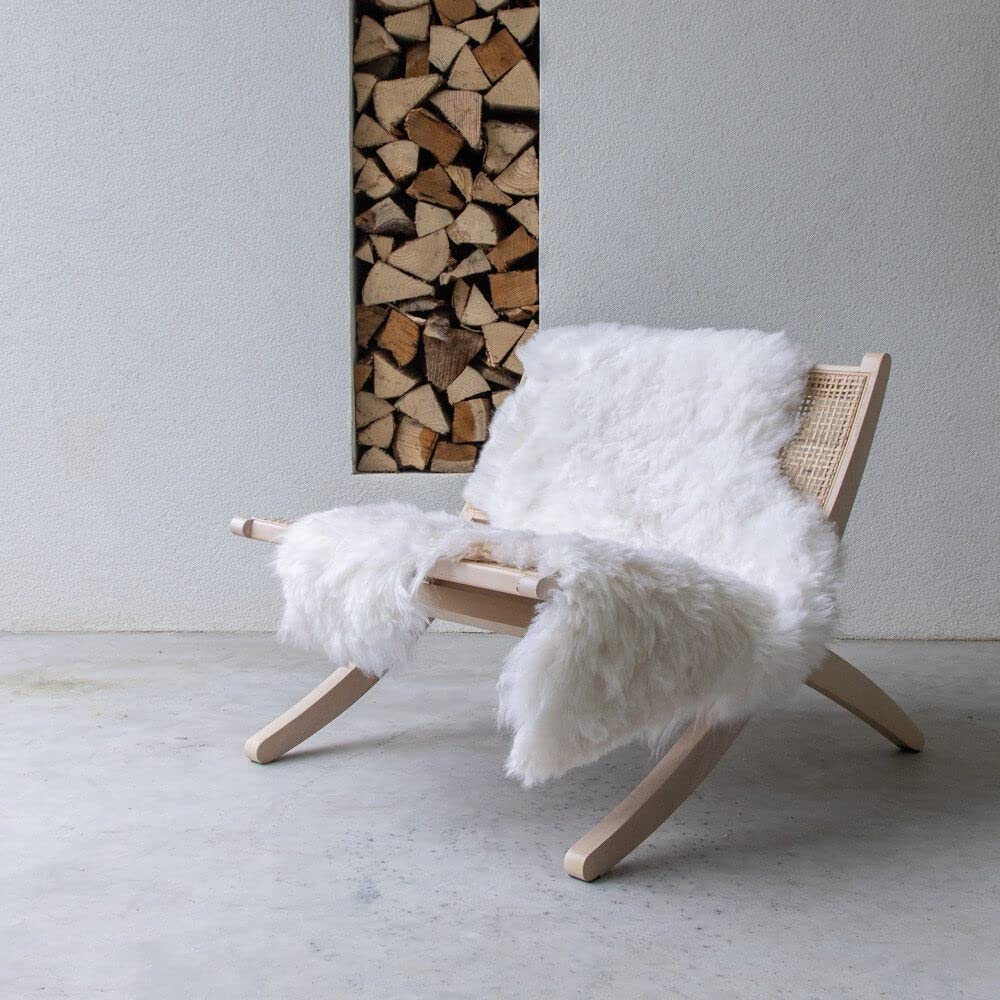 La Fourrure Le Mouton Islande Rasé Blanc 105x60x5cm