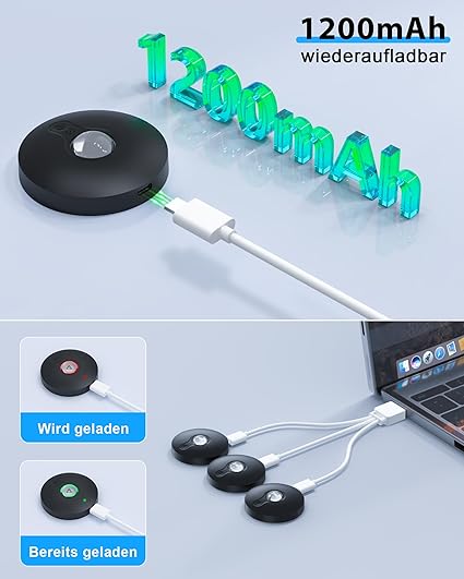 TRUMPETS USB-oplaadbare LED-spotlamp met accu en afstandsbediening, draadloze LED-verlichting voor vitrines met timerfunctie, onderbouwverlichting, kastverlichting, magnetische lamp met geheugenfunctie photo 2