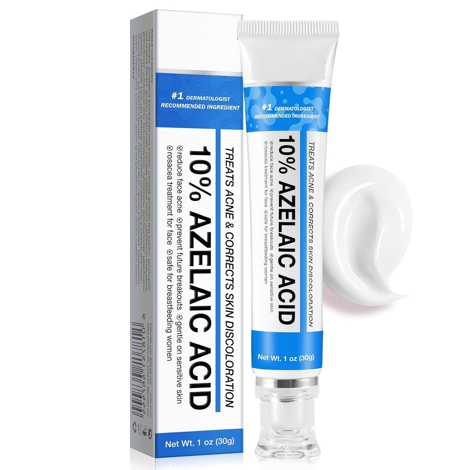 Amazon.com: Azelaic Acid 10% Cream for Face - Acne Cream for
