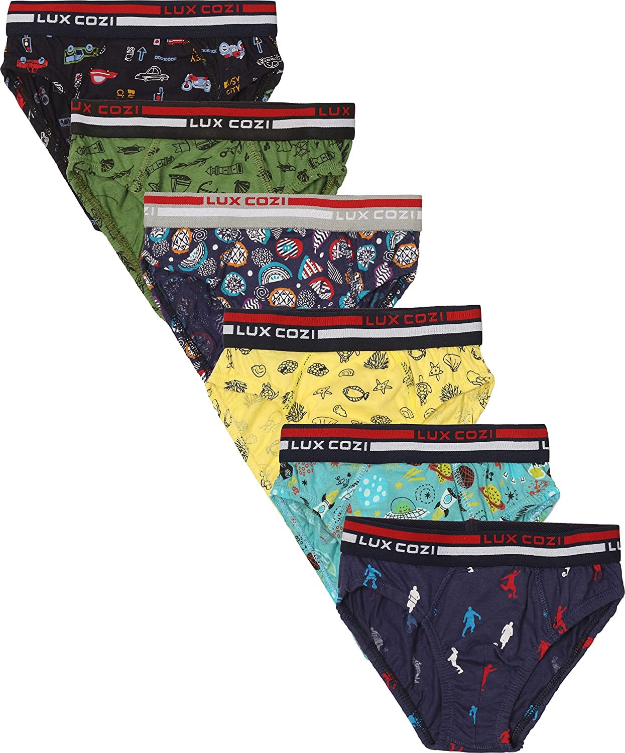 Lux CoziBoys Cotton Outer Elastic Briefs