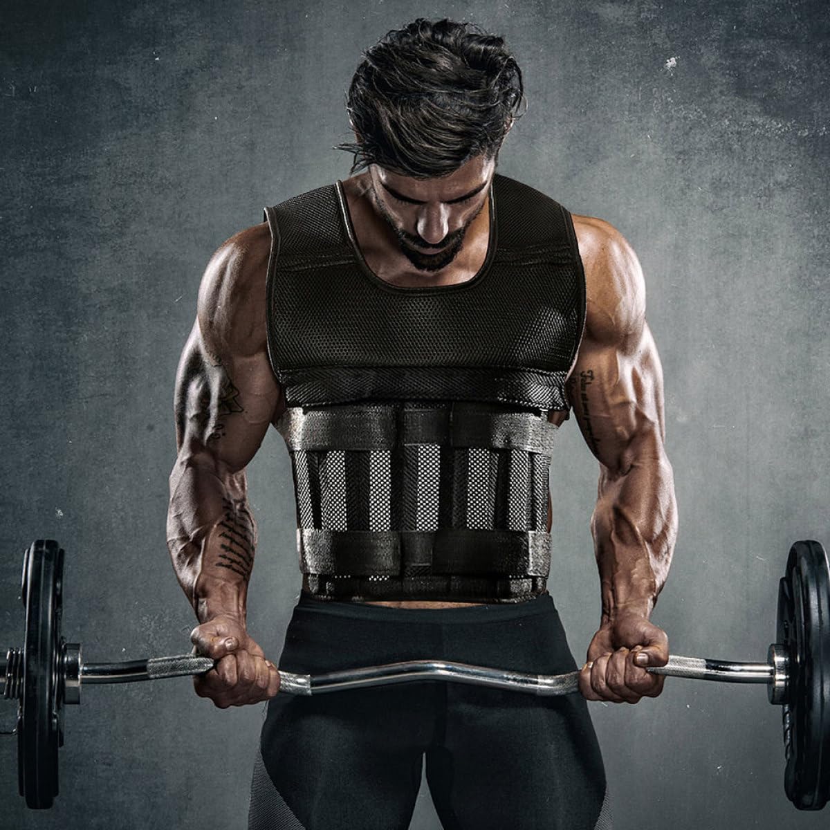 VICASKY 10 Stück Verzinkte Stahlplatten für Fitnesszubehör Gewichtstragend aus Stahl Installieren für Krafttraining und Cardio zu Hause oder Beim Walking