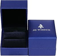 Vista 6 de JO WISDOM Anillos de compromiso de boda con nudo infinito para ella, de plata de ley con circonita cúbica