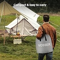 Vista 9 de Colchón de Aire Full con Bomba Integrada, Colchón Inflable de 18'' con Vigas Verticales Mejoradas, Colchón Autoinflable/Desinflable en 3 Minutos