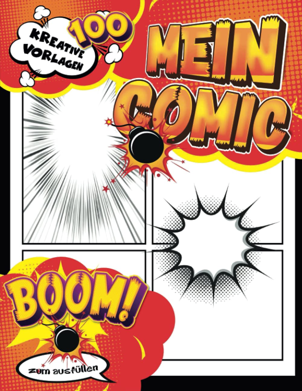Comic Manga Zeichnen: Lustige Leere Comics für Erwachsene, Teenager, Kinder 8 Jahre || Blanko Comic A4 Buch, Comic Heft Leer 100 Sleiten || Geschenk Mann Handwerker (German Edition)