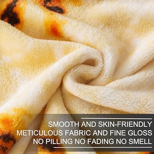 Miniatura 8 de Manta de tortilla de burritos tamaño Queen - Manta de tortilla ligera y antiestática de alta calidad, suave, acogedora y cálida, manta de taco de