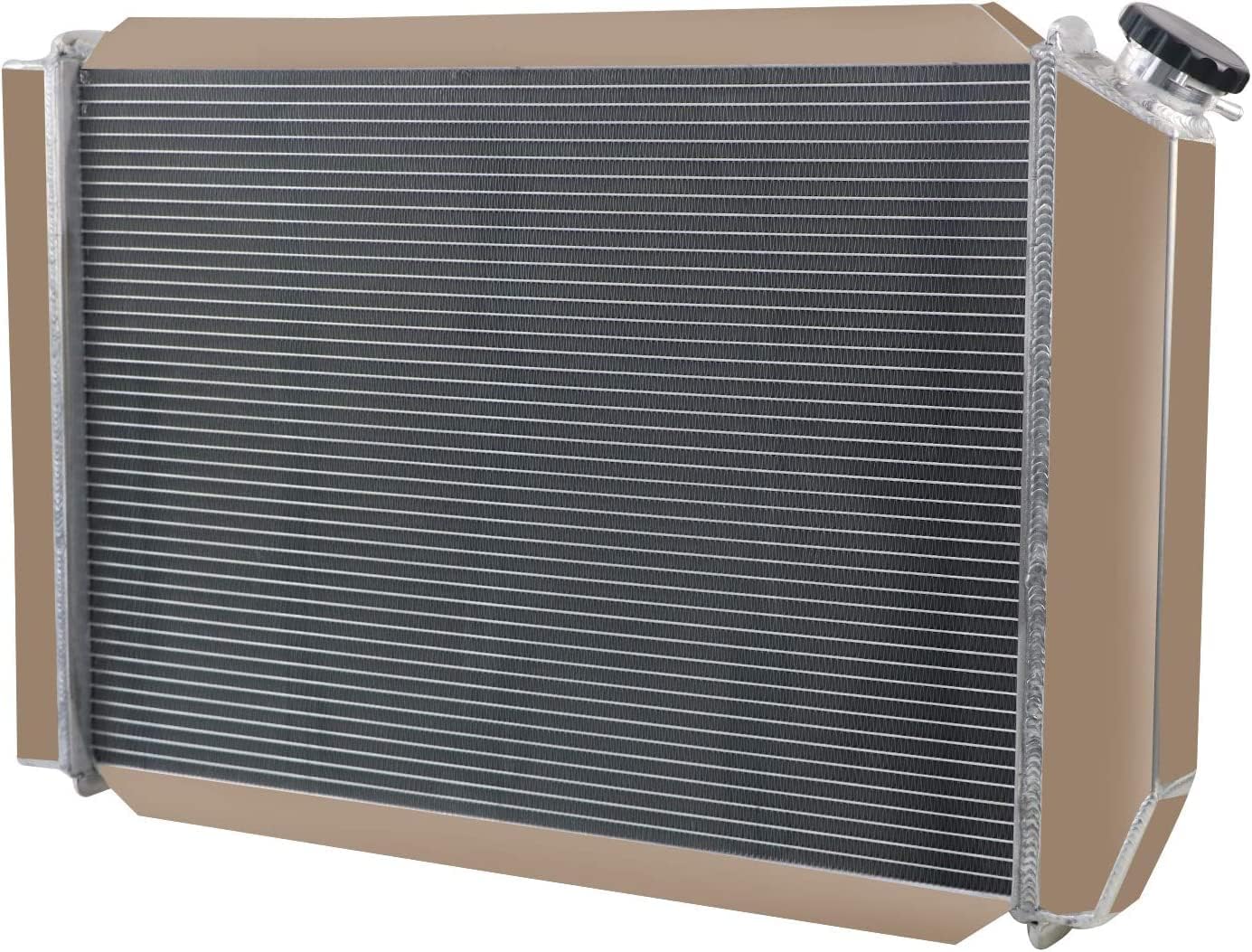 ALLOYWORKS 2 Row Aluminum Radiator + 2X12" Fan Shroud + Relay for 1979-1993 Ford Mustang 1980-1988 Mercury Cougar