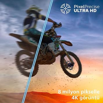 Philips Ambilight TV 55PUS8500/62 4K UHD QLED 139cm 55 inç Smart TV Dolby Atmos Titan OS [Enerji Sınıfı F]