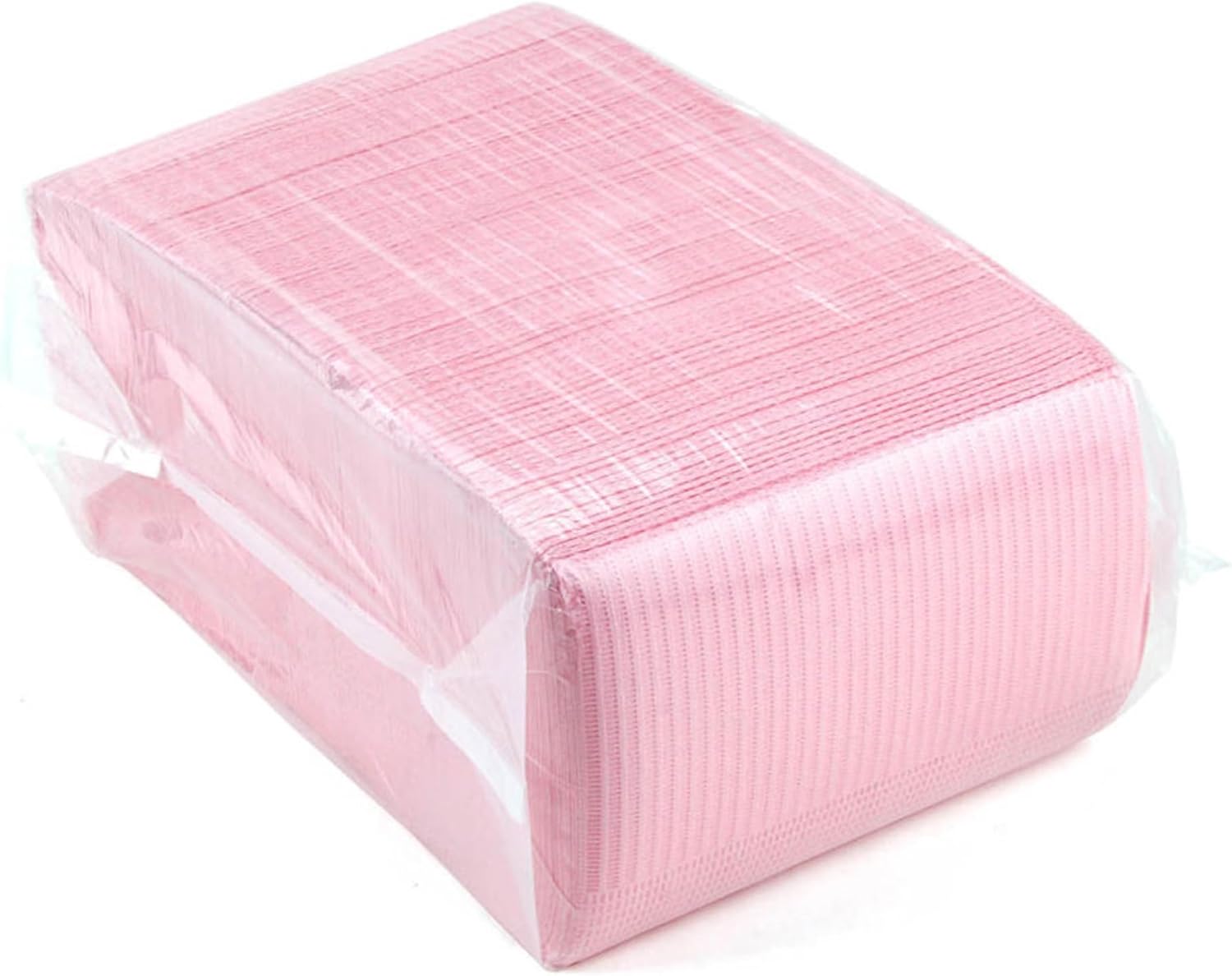 125pcs Dental Bib, Disposable Dental Bib,13" x 18" Dental Bib, Waterproof Tattoo Bibs, Pink Nail Paper Towel, Dentist/Medical Tray Cover, Nail Table Cover