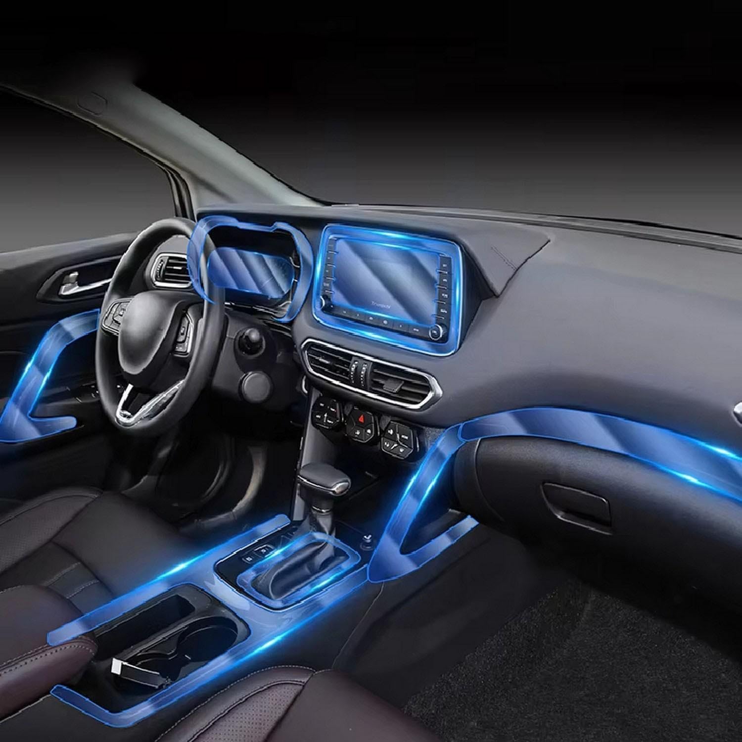 Film protection PPF console centrale Trumpchi GS4 2019 FOEBE