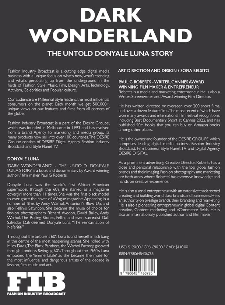 Amazon.co.jp: Donyale Luna 'Dark Wonderland' : Roberts, Paul