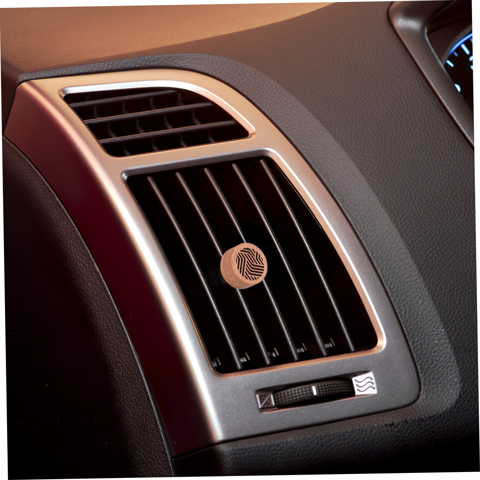 5pezzi Diffusore Di Profumo Per Auto Elegante Diffusore Aromatico Da Montare Per Ufficio Studio e Auto Realizzato Di Palissandro Naturale Facile Da Usare e Decorativo