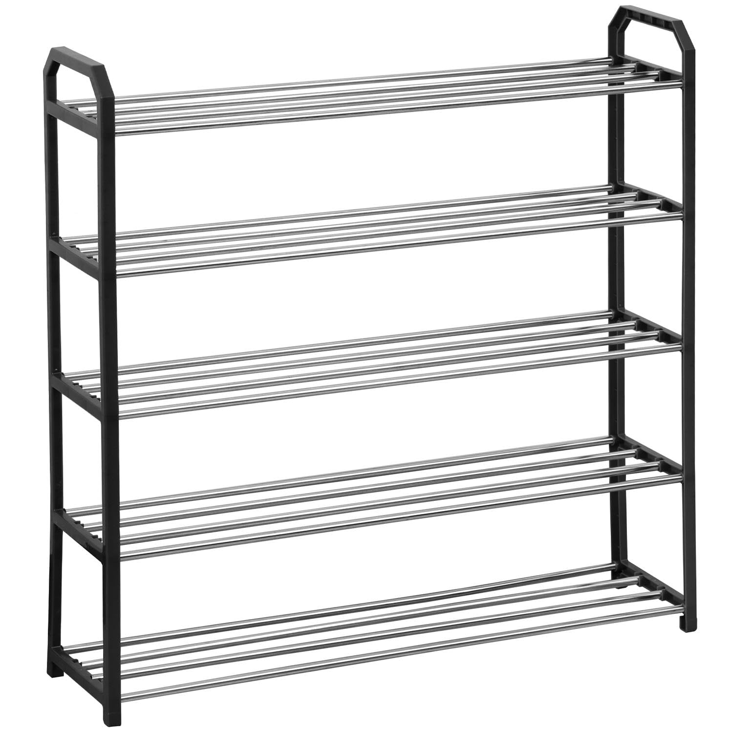 Direct Online Houseware House Of home 4-Tier Metal Shoe Rack Organiser, Holds 15–20 Pairs – Easy to Assemble, Sturdy Storage Shelf for Entryway, Closet & Hallway