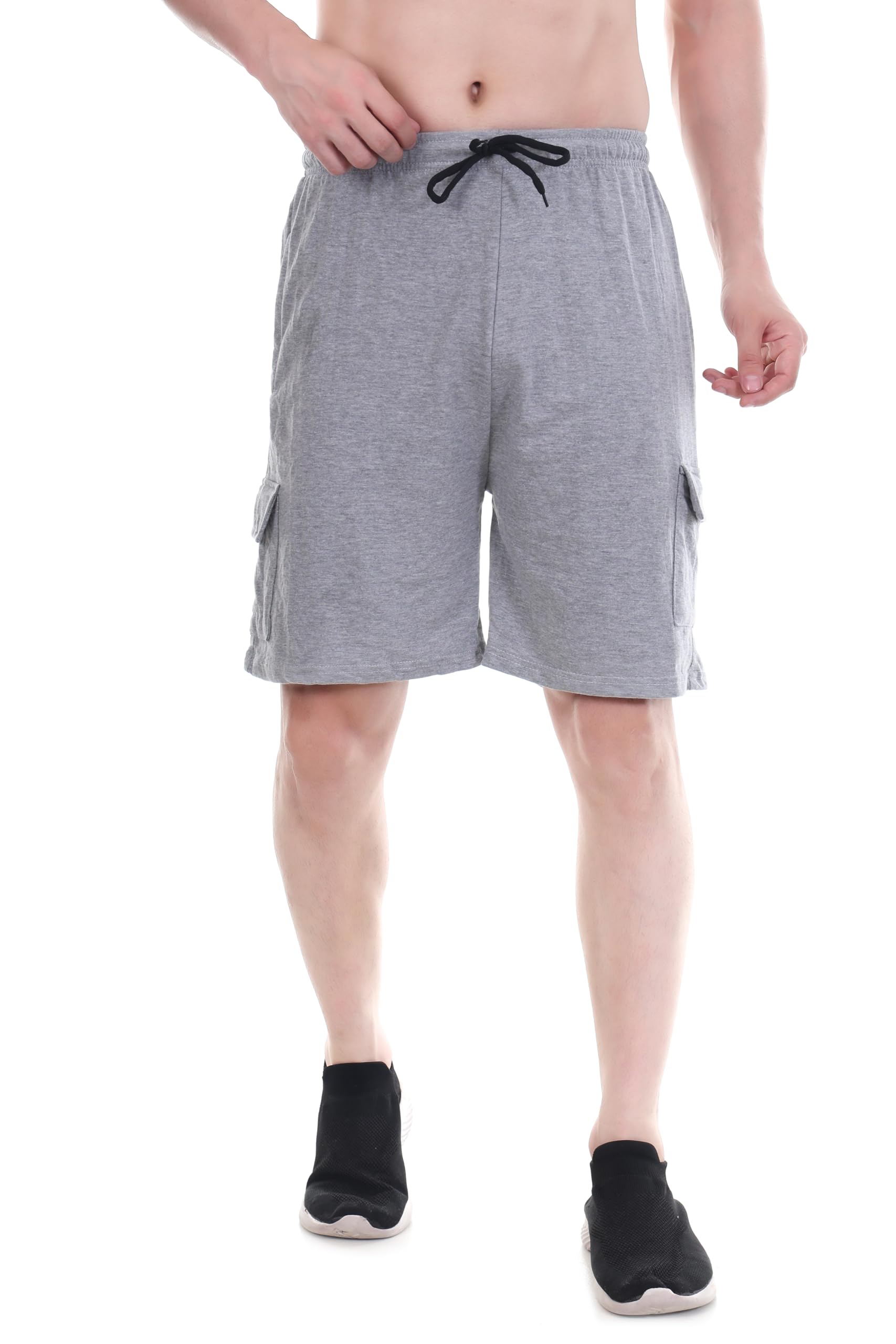 Cargo Shorts for Men Cotton | Casual & Gym Cargo Shorts Men with Pockets | Summer Wear-image-23