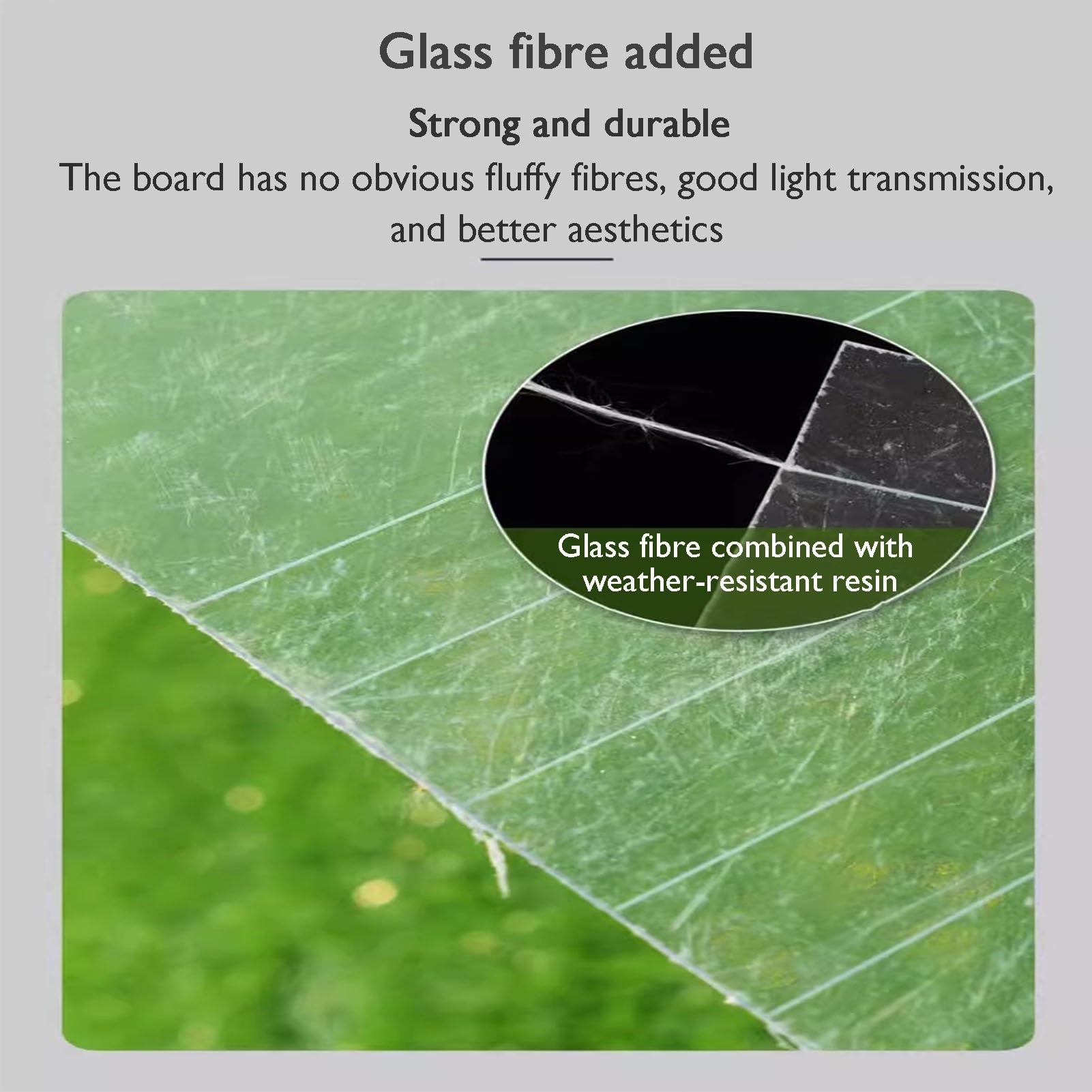 Planchas para Tejados Láminas Policarbonato Cubiertas Transparente Paneles Fibra Vidrio Terraza Acristalada Familiar(1.2x3m/3.94x9.84ft)