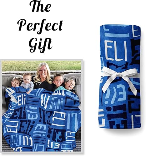 Miniatura 82 de Mantas personalizadas con nombre para niños, mantas de bebé personalizadas para niños y niñas, manta de nombre personalizada súper suave para niños