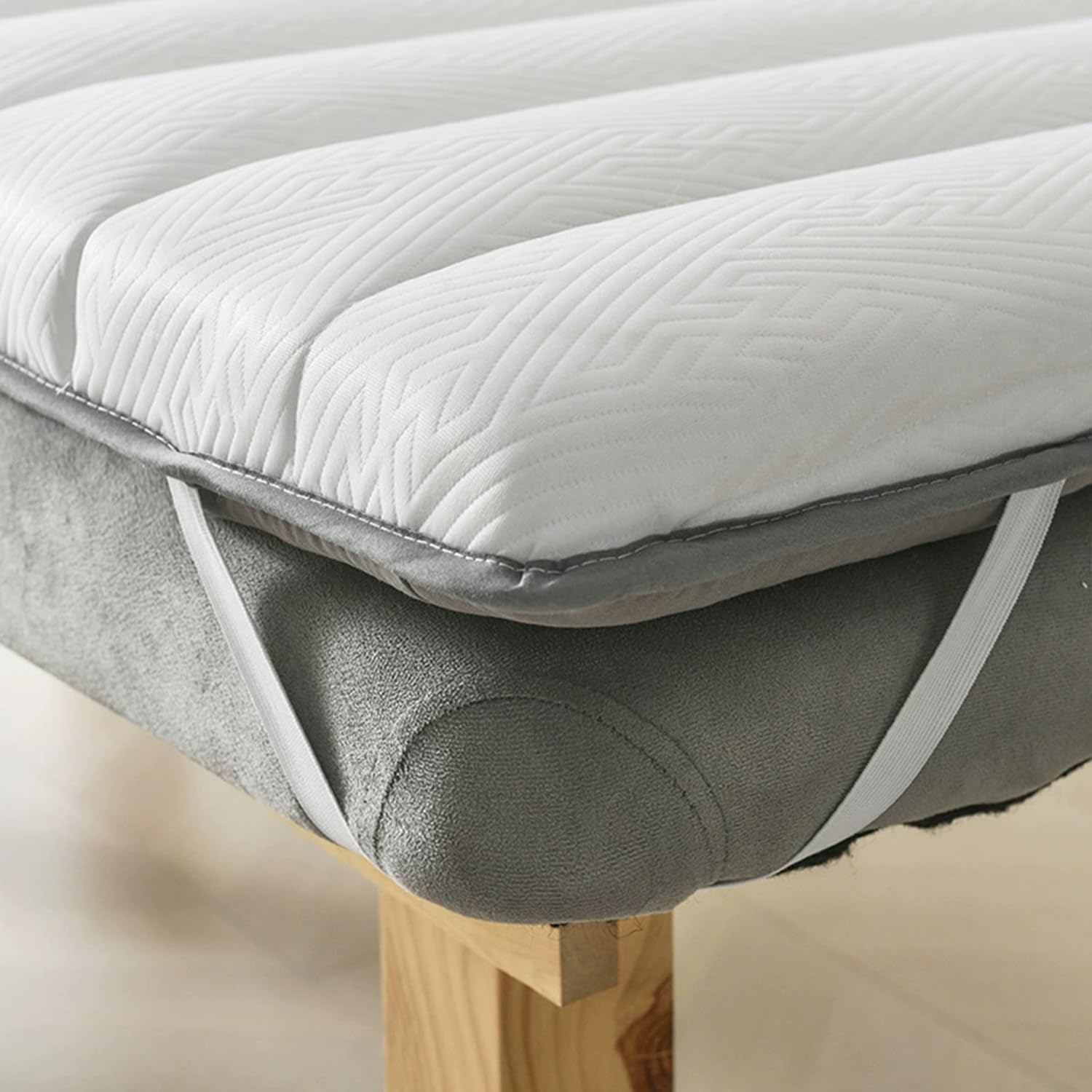 Lit de beauté pliable portable de 6 cm d'épaisseur, table antidérapante pour spa, blanc, 60 x 180 cm, équipement de salon professionnel