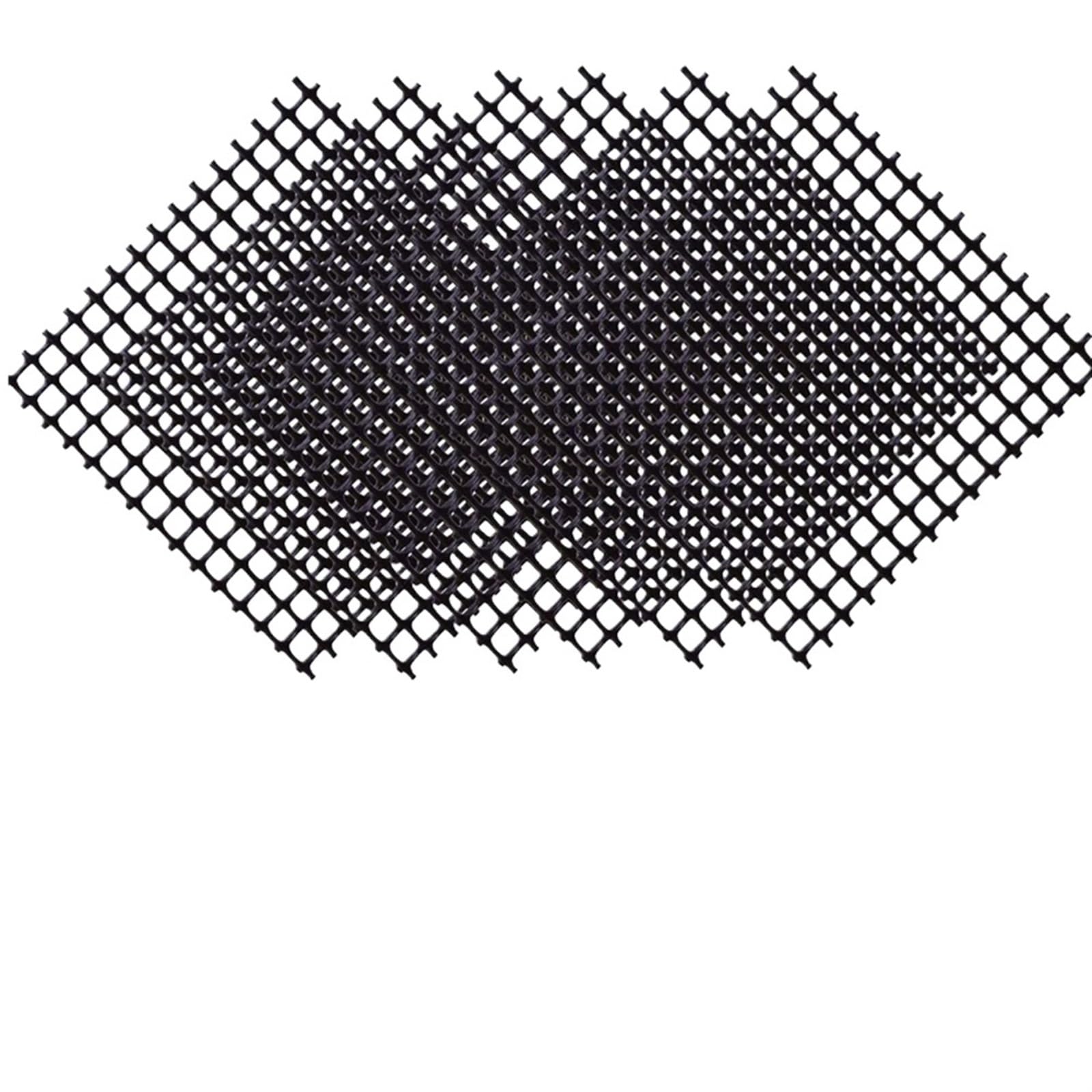 BSZCXBVMP Soil Cover Protectors, Plant Pot Bottom Drainage Mesh Grid Protector 50pcs Black