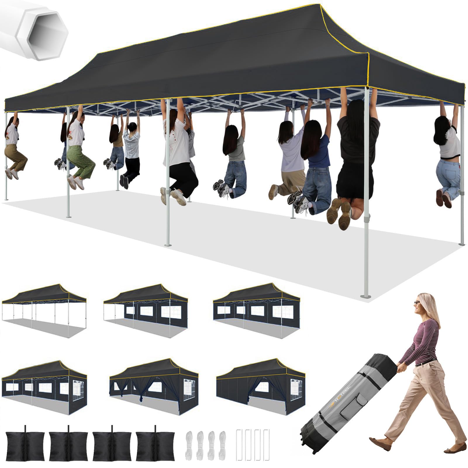 HOTEEL 10x30 Heavy Duty Canopy