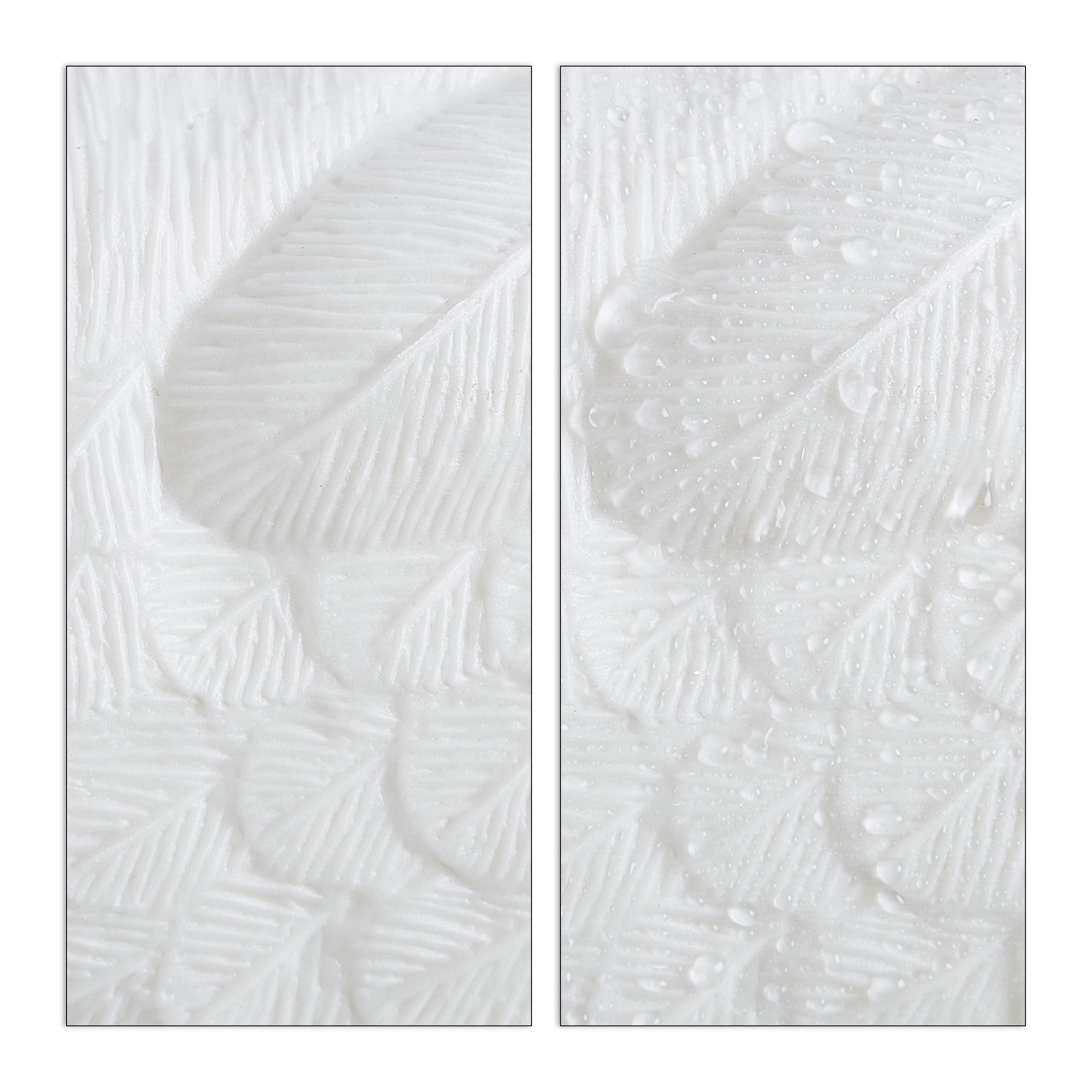 Relaxdays Set de 2 Cisnes Decorativos para Estanque, Nadando, para Atar, Plástico, Resistente Intemperie, Adorno XXL, Blanco