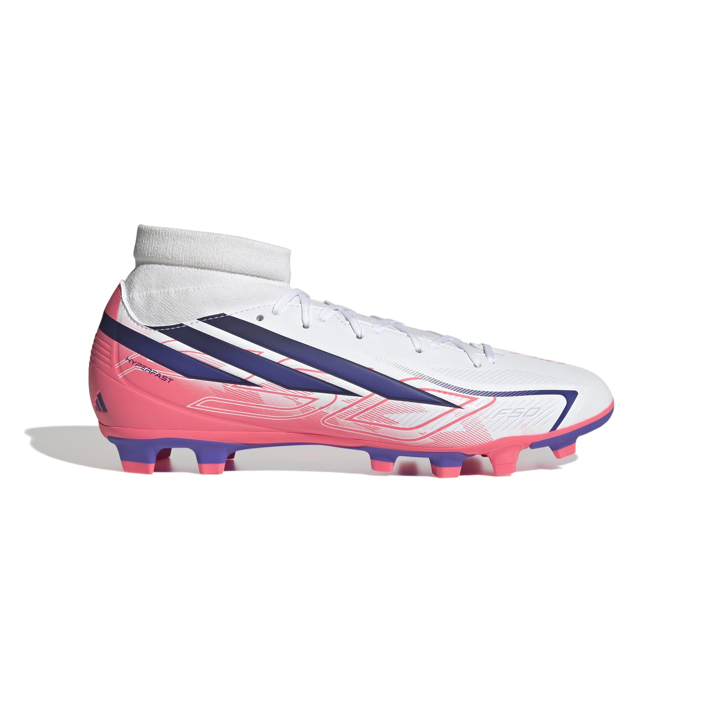 Adidas F50 Hyperfast Club Mid Firm Ground/Multi Ground Football Boots SCARPEUnisex - Adulto