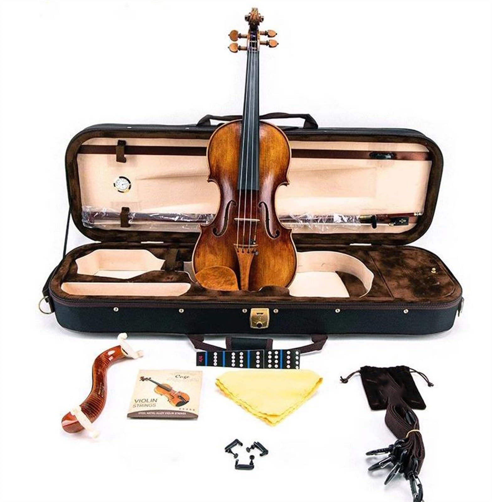 Violino Strumento Musicale Violino Professionale In Abete Rosso Europeo Con Custodia Per Archetto Per Violino(1/2)