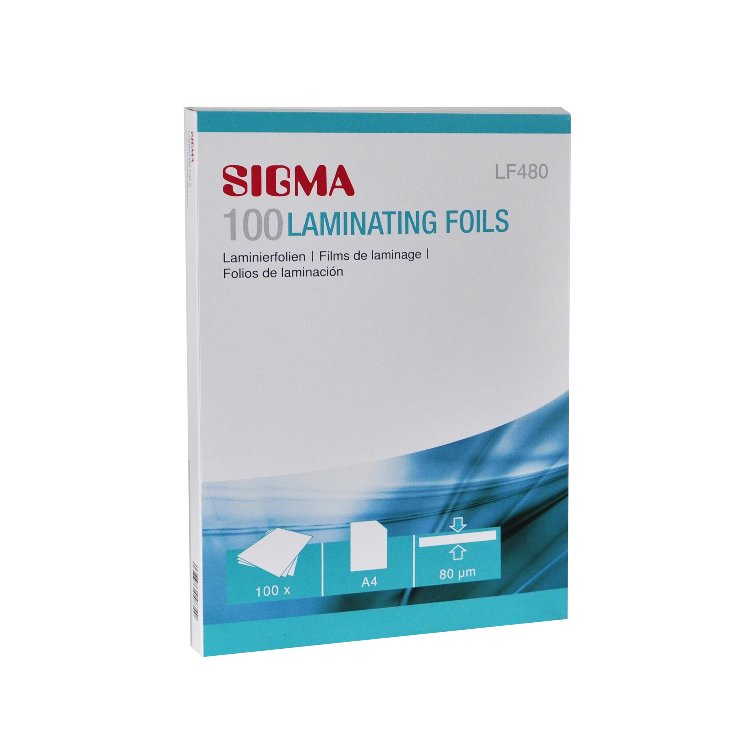 SIGMA Pellicole per laminazione LF480, PET/EVA, DIN A4, 100 unità