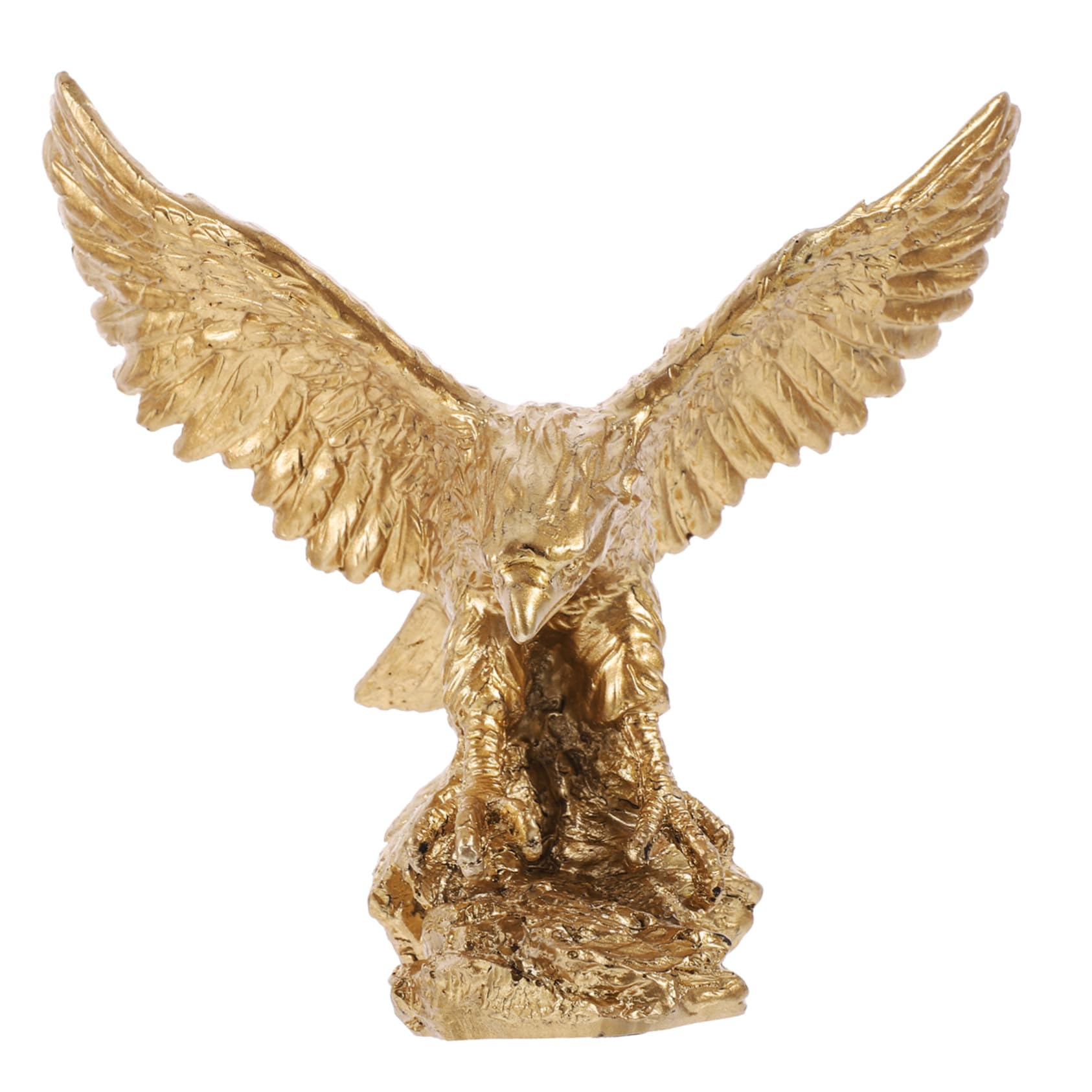 Statue Aigle décoration salon moderne sculpture résine dorée objet design bureau
