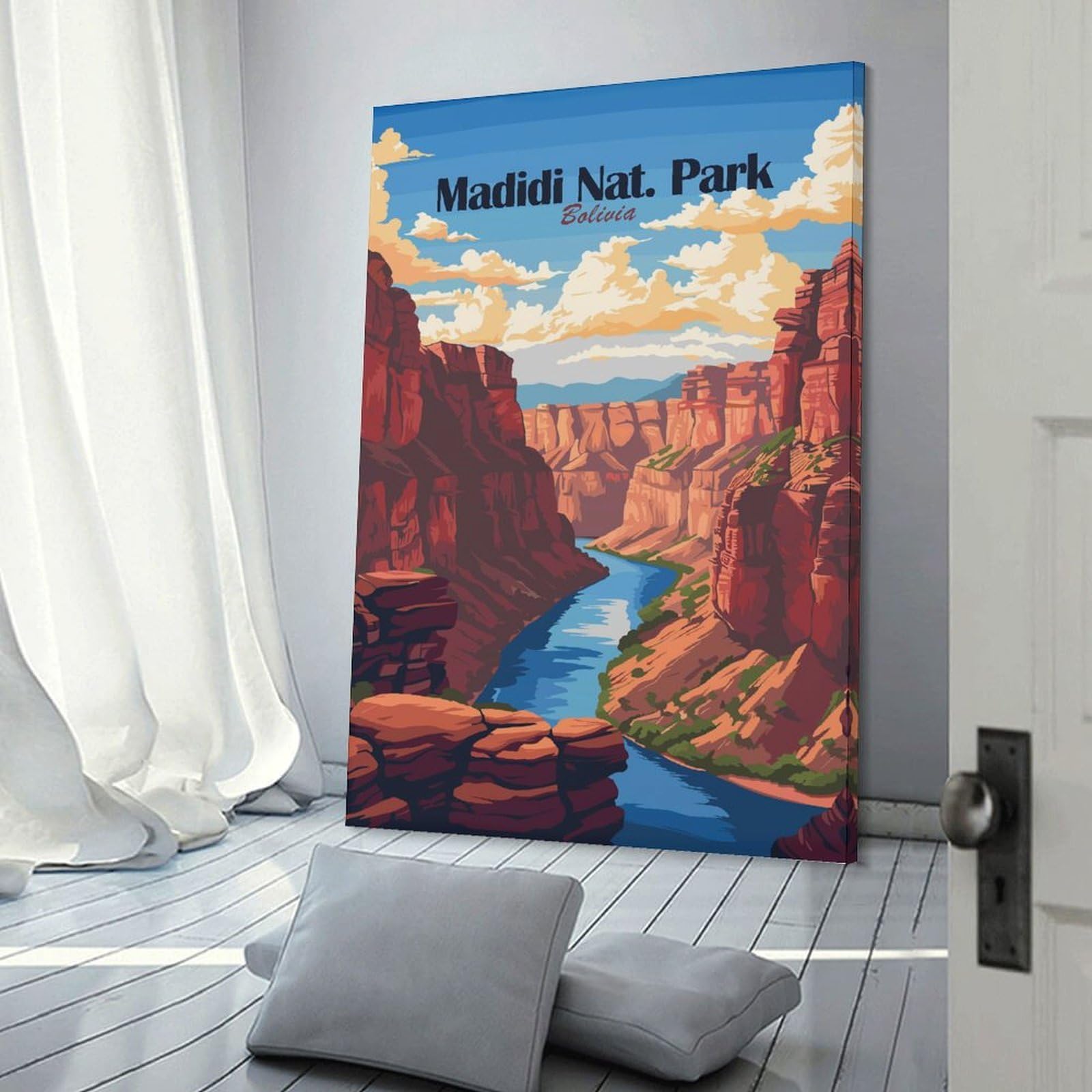Junmoney Madidi National Park, Bolivia Wall Art Print, 16x24inch(40x60cm), for Study, Office Or Focused Interiors, Home Office Artwork with Decorative Appeal