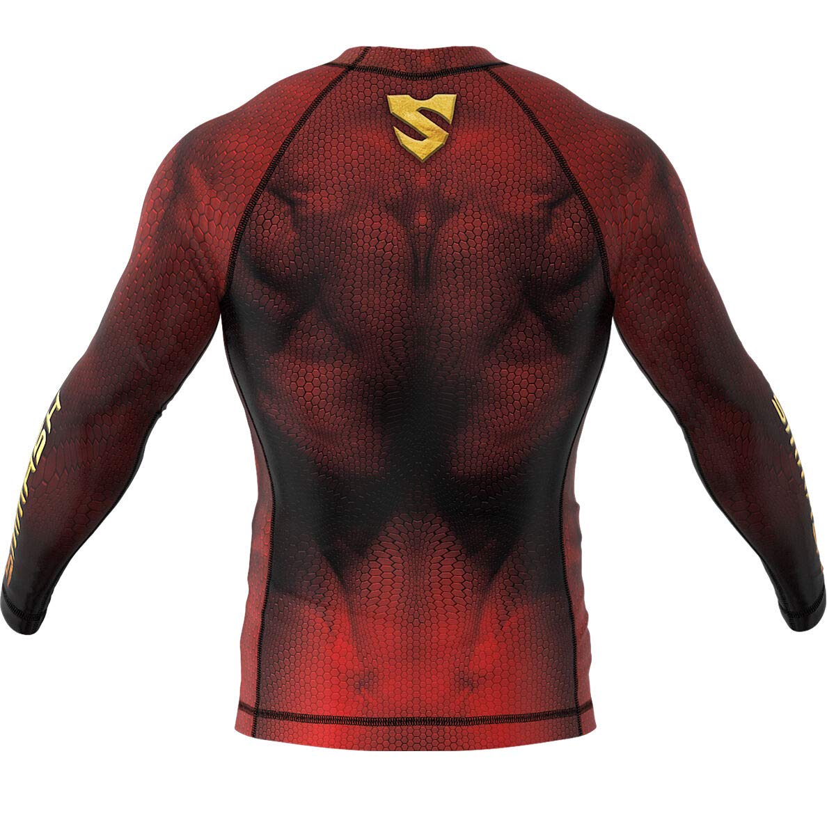 SMMASH Rashguard Homme à Manches Longues, Tee Shirt pour Hommes, T-Shirt de Sport Boxe MMA Kickboxing Krav Maga, Matériau Antibactérien, Produit dans l'Union Européenne
