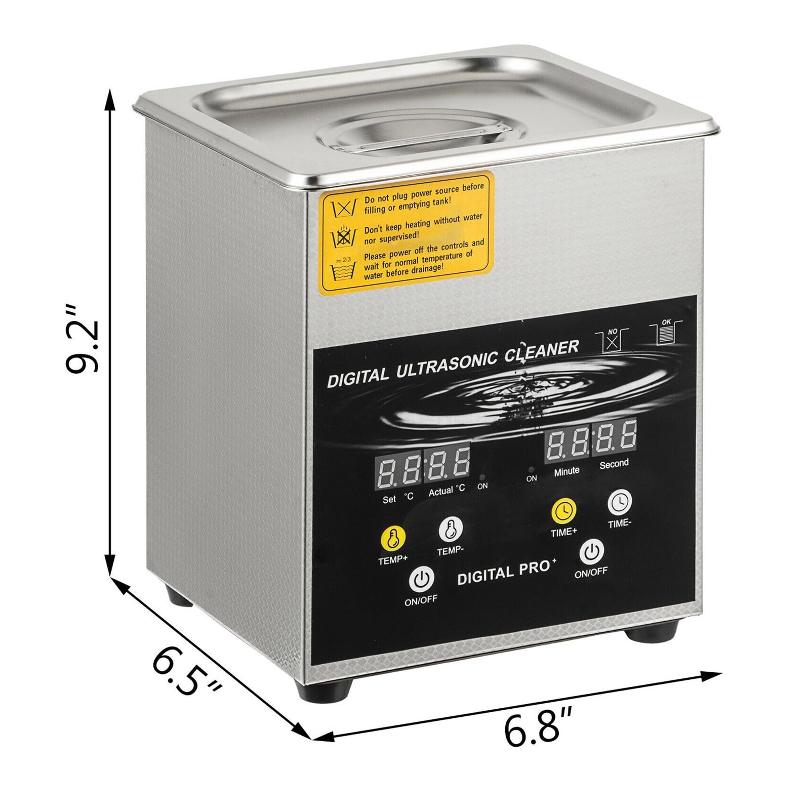 2L 3L 6L 10L 15L Myjka Ultradźwiękowa 40KHz Potężny Przetwornik Mini Przenośna Pralka Ultradźwiękowa Zmywarka Biżuteria | 2 L