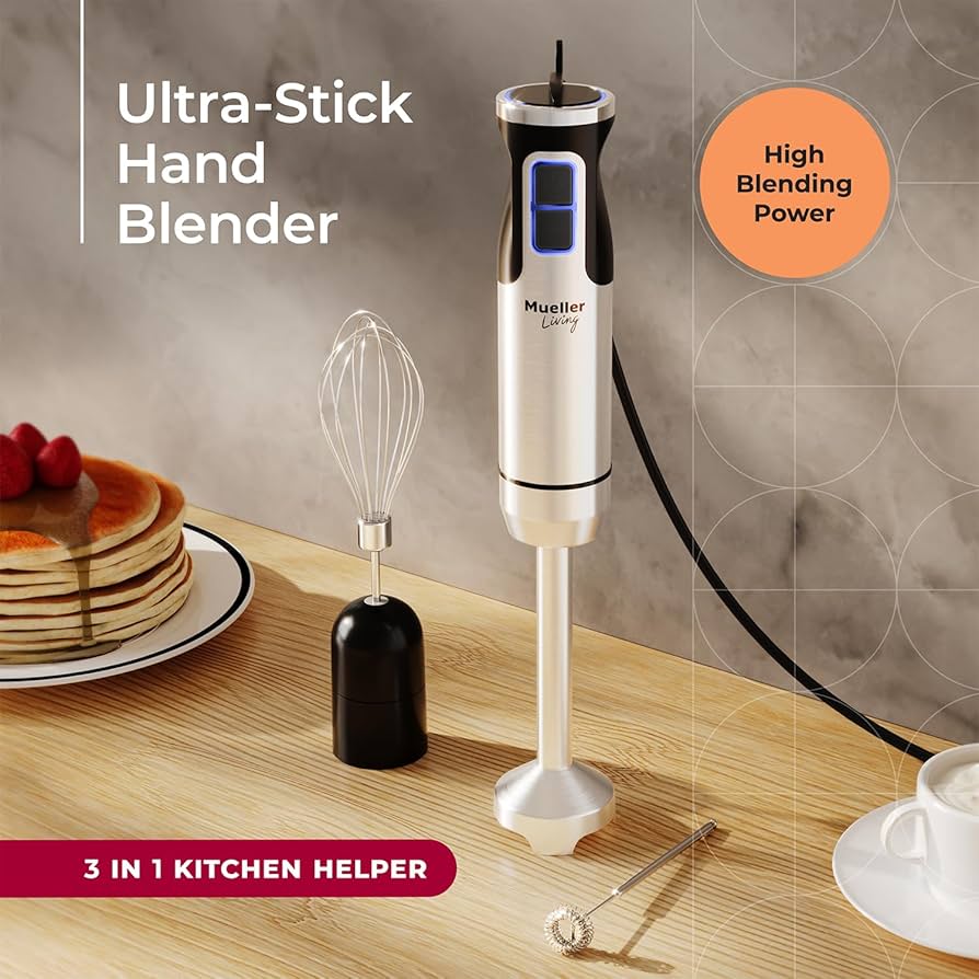 ミューラーオーストリア ハンドブレンダー Amazon.com: Mueller Immersion Blender Handheld - 8 Speed