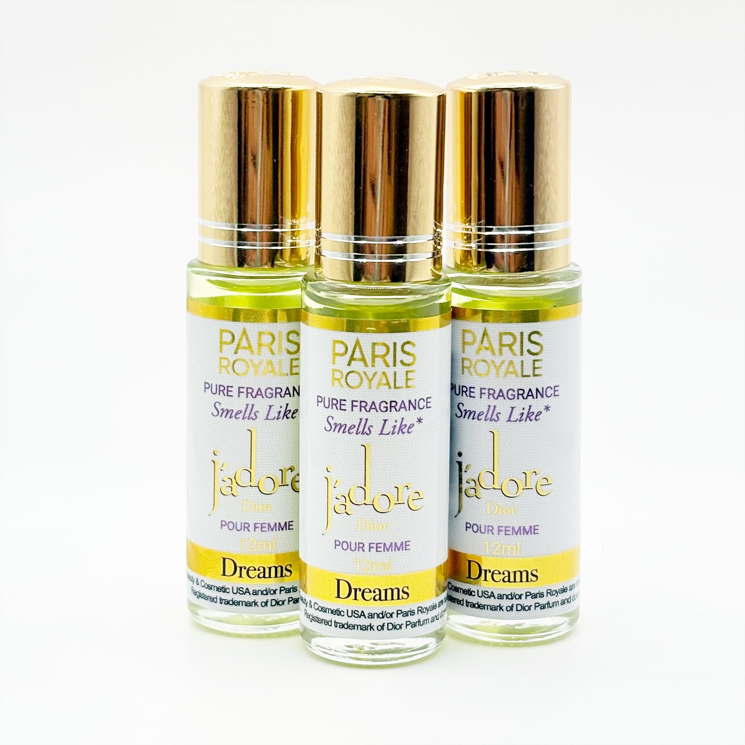 Jador Body Oil Perfume Roll on Women 12ml (Pack of 3)