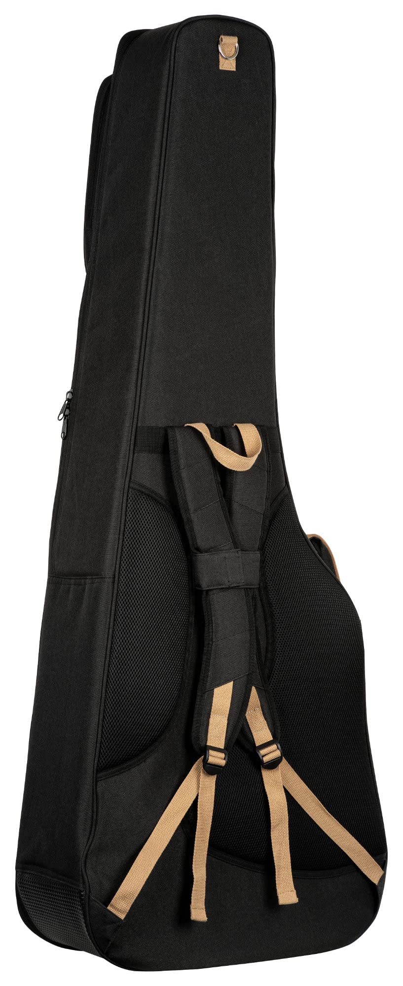 Ortega Guitars Deluxe Bass Gigbag - Akustik Bass Tasche - Höhe 128 cm - Breite 48 cm - Baumwolle, Schwarz (OGBAB-DLX-BK)